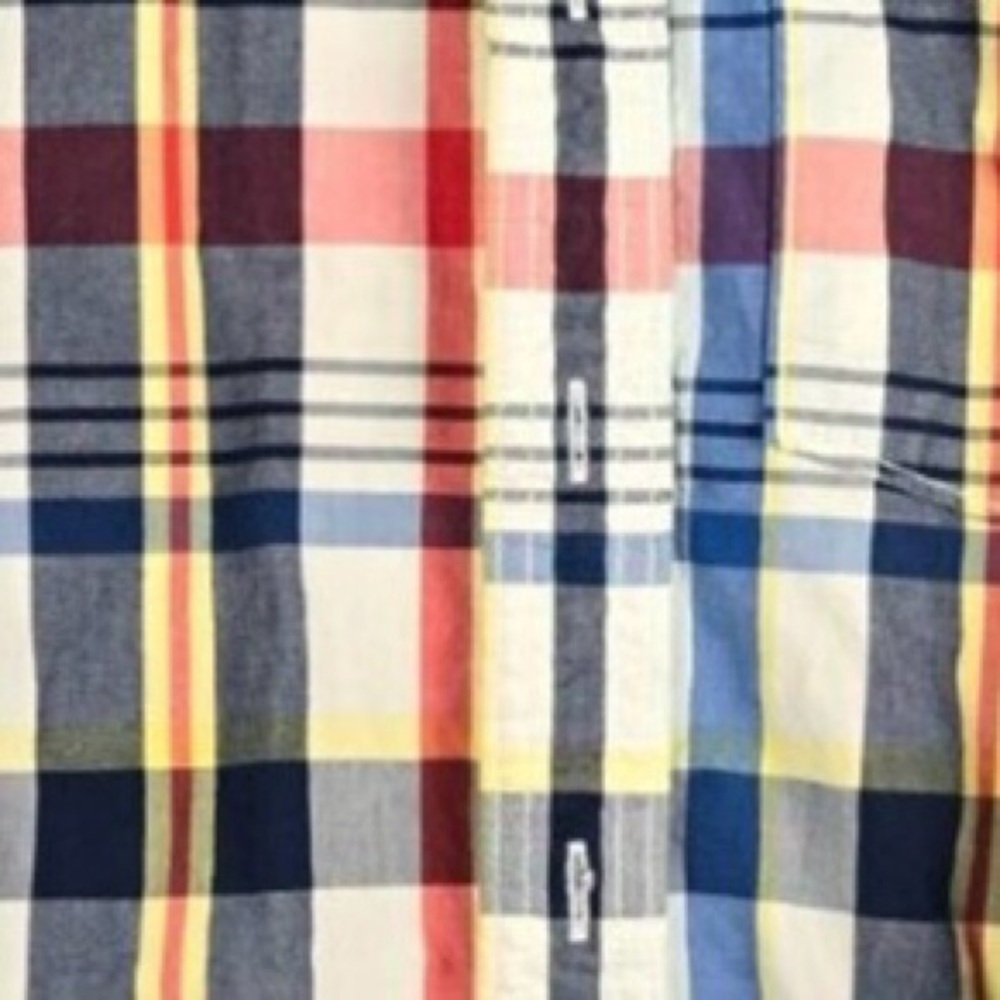 Vintage Classic Plaid Button Down Shirt Spring Easter Colors Summer Layerering - Picture 5 of 10